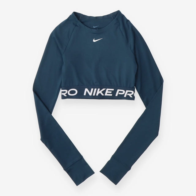 Navy Long Sleeve Workout Top - Nike