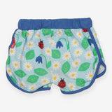 Shorts Blue Flowers and Ladybirds