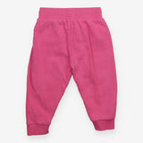 Joggers pink floral knee patches