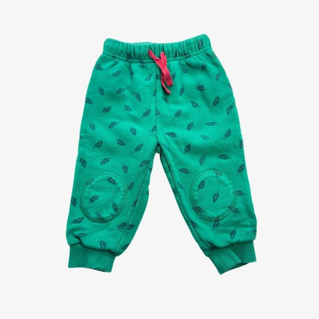 Green leaf print crawlers