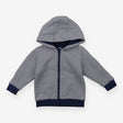 Hooded Sweater Navy Stripe