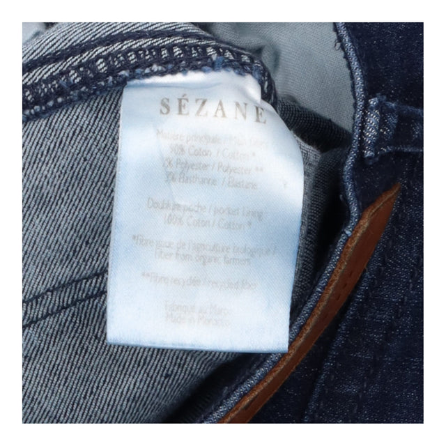 Jeans Dark Blue Indigo Straight Slim Fit Denim