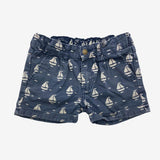 Blue Sail Boat Shorts