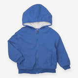 Hoodie Blue Borg Lined Zip