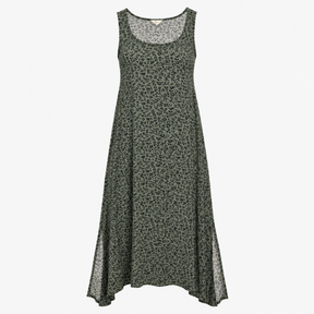 Maxi Dress in Grey Leopard Print