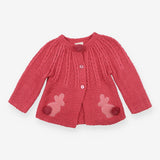 Pink Bunnies Knit Cardigan 