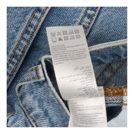 Jeans Light Blue 90s Straight Leg Mid Rise Cotton