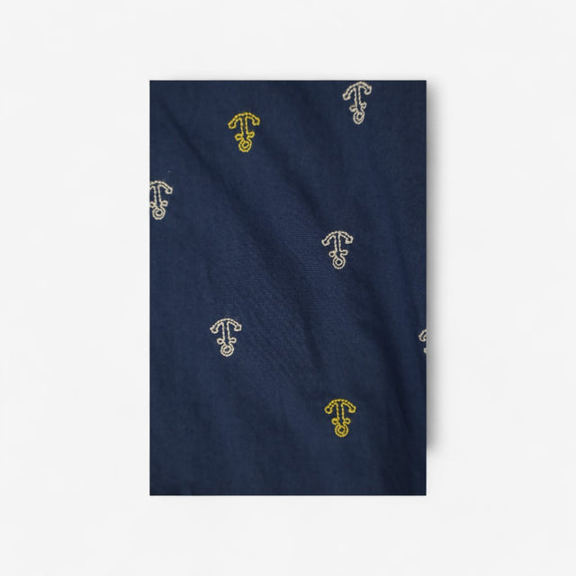 Blue Reversible Anchor Shorts