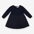 Navy Polka Dot Dress