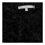 Blouse Black Velvet Devore Animal Print Long Sleev