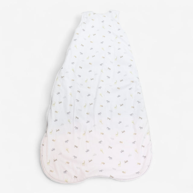 White sleeping bag Safari Animals 1.0tog