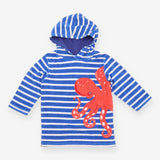 Towelling cover up striped octopus