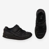 Black Velcro + Laces School Trainers