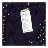 Isabella Oliver Navy Polka Dot Cut‑Out Long Sleeve