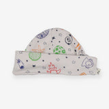 Baby Hat Grey Space Theme