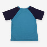 T-Shirt Blue with Monkeys, crocodile & eyes