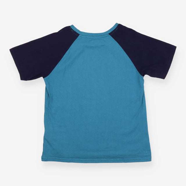 T-Shirt Blue with Monkeys, crocodile & eyes
