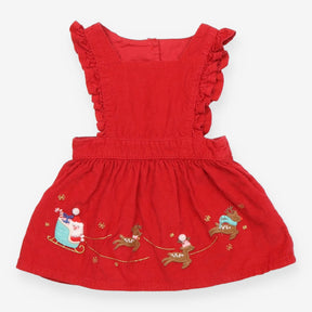 Pinafore Red Cord Santa's Sleigh