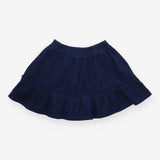 Skirt cord navy ruffle 