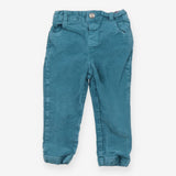 Turquoise cord trousers