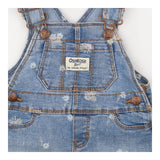 Pinafore denim white flowers