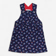 Dress Pinafore Navy Pretty Birds