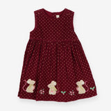 Dress plum cord festive mouse 