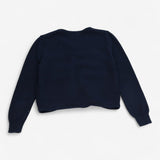 Cardigan Navy with Silver Button Detail