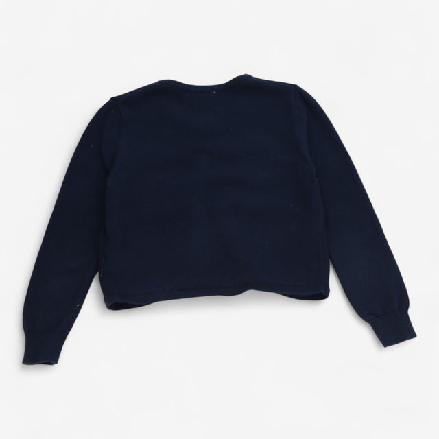Cardigan Navy with Silver Button Detail