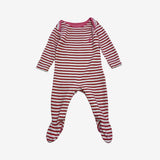 Red and White Stripe Sleepsuit