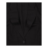 Blazer Single Breasted Linen Blend Black