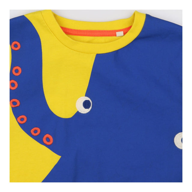 T-shirt Yellow and Blue Octopus