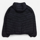 Puffer Coat Black with Camo Lining 