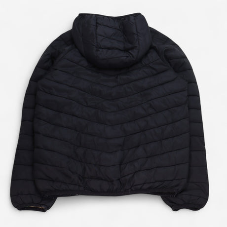 Puffer Coat Black with Camo Lining 