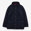 Blue Quilted Jacket - Double Pocket
