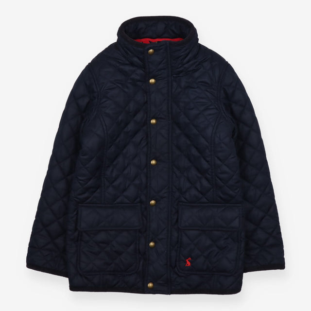 Blue Quilted Jacket - Double Pocket