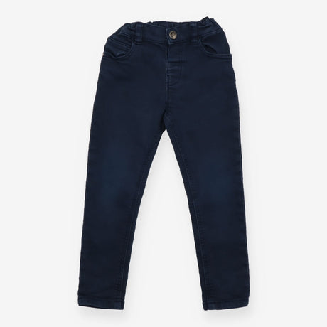 Pull on trousers navy denim
