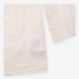 White 100% Cotton Broderie Anglaise Long Sleeve To