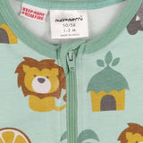 Sleepsuit green lion & friends
