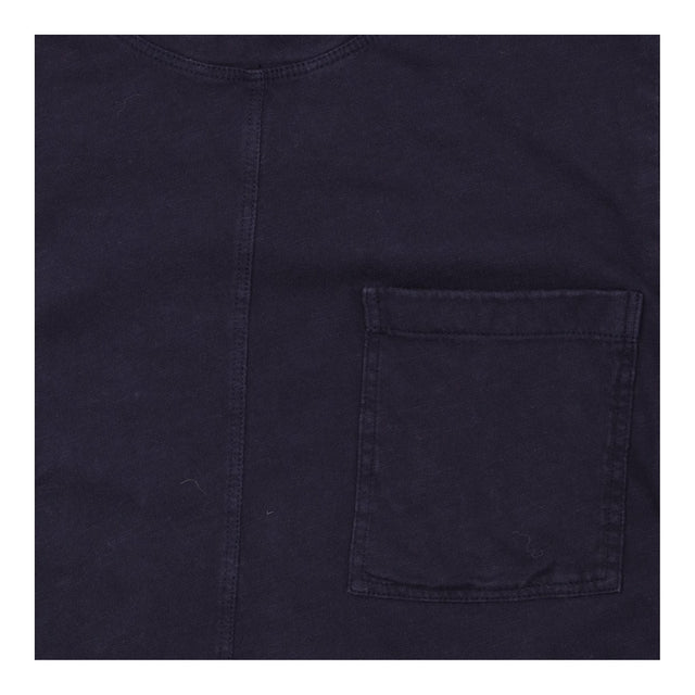 Short Sleeve Top Washed Navy Patch Pocket