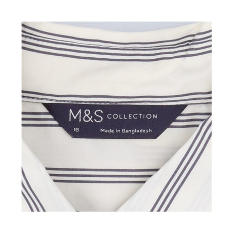 Striped shirt cream and blue