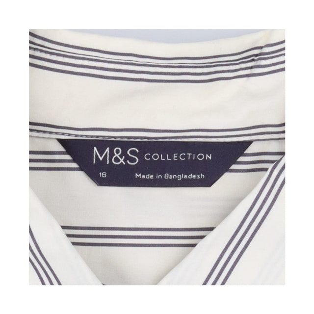 Striped shirt cream and blue