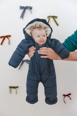 Quilted Pramsuit - Ink Navy