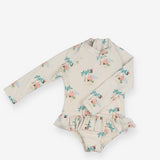 Swimming costume desert island hut