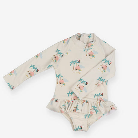 Swimming costume desert island hut