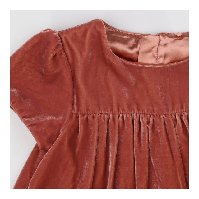 Dress pink velour sequins