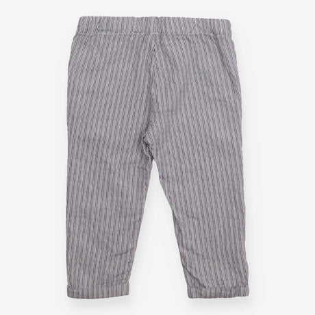 Trousers ribbed blue white stripes