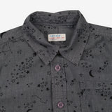 Shirt grey rocket stars moon LS