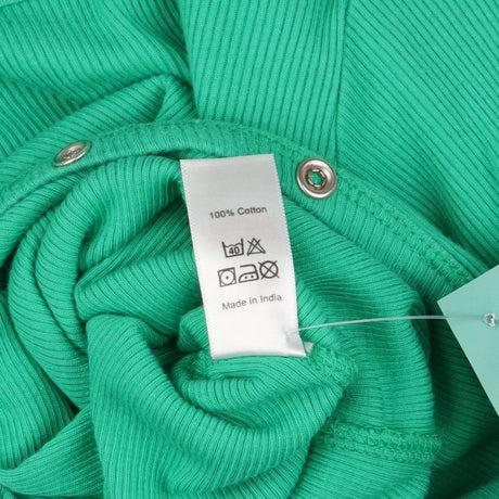 Green ribbed sleepsuit