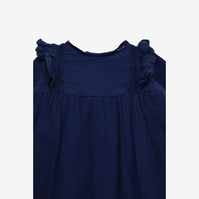 Dress LS navy flopsy rabbit 